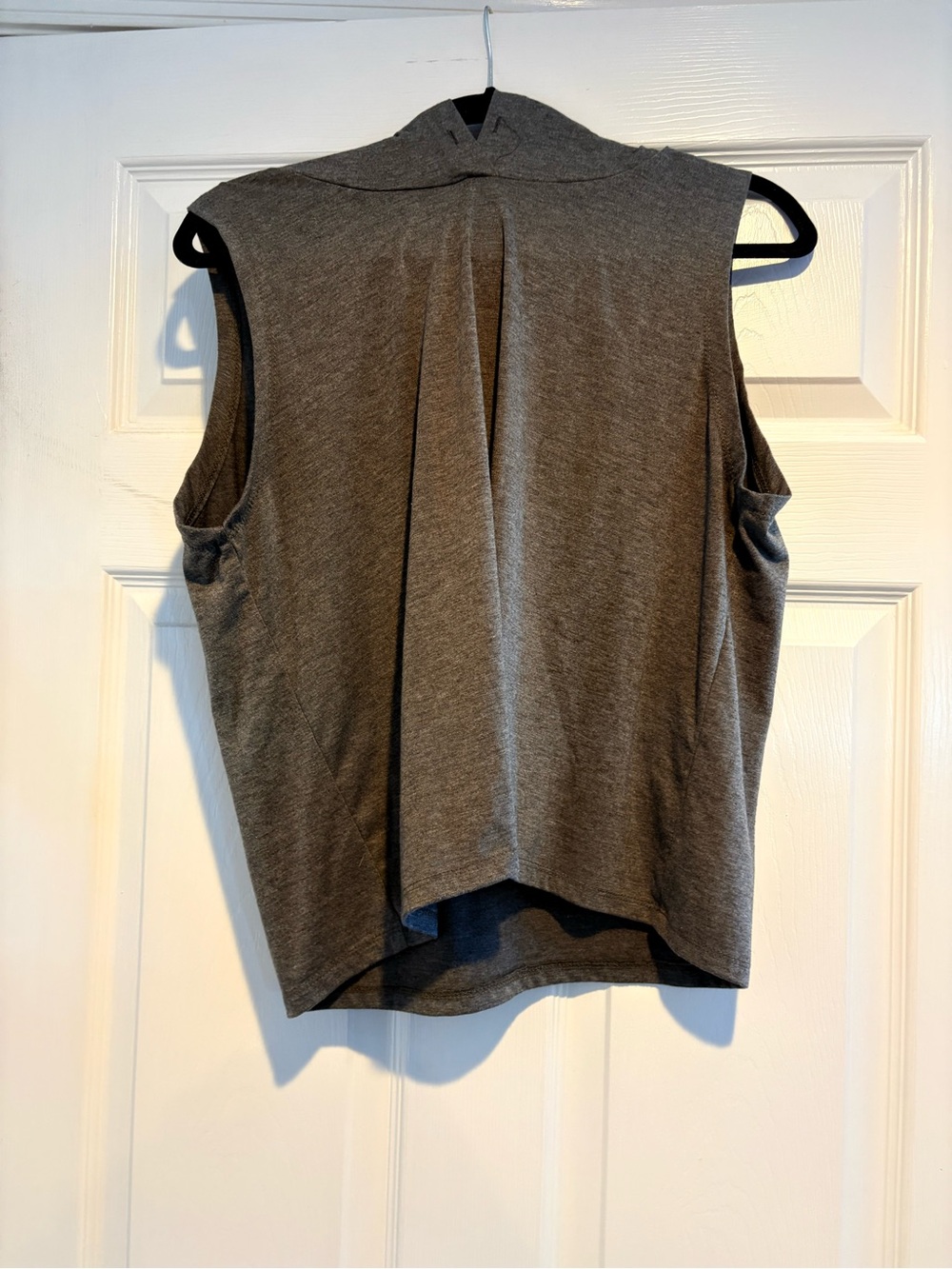 Sleeveless Thin Workout Hoodie - Gray